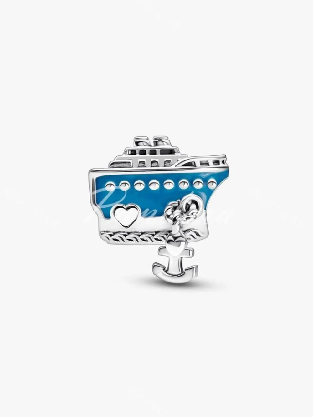 Anchored Cruise Ship Charm